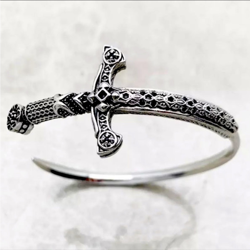 S925 Bangle sword Armour Wrap Bangle